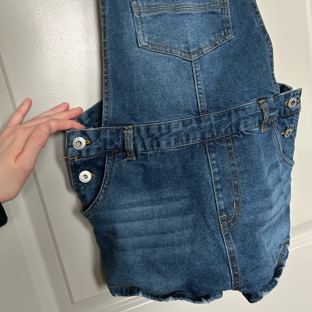 Love Tree Denim Overalls with Adjustable Straps - Picture 2 of 4